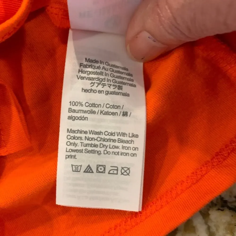 NWT J Crew Girls' Orange & Glitter Pink Lobster Graphic Tank Top